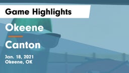 Okeene  vs Canton  Game Highlights - Jan. 18, 2021