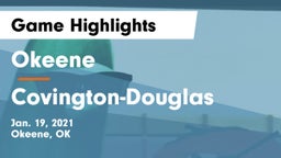 Okeene  vs Covington-Douglas  Game Highlights - Jan. 19, 2021