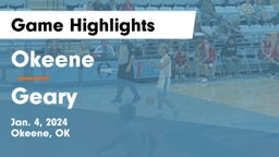 Okeene  vs Geary  Game Highlights - Jan. 4, 2024