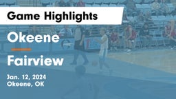 Okeene  vs Fairview  Game Highlights - Jan. 12, 2024