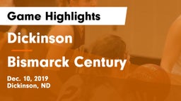 Dickinson  vs Bismarck Century  Game Highlights - Dec. 10, 2019