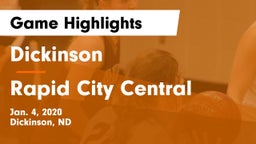 Dickinson  vs Rapid City Central  Game Highlights - Jan. 4, 2020