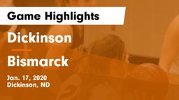 Dickinson  vs Bismarck  Game Highlights - Jan. 17, 2020