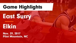East Surry  vs Elkin  Game Highlights - Nov. 29, 2017