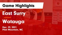 East Surry  vs Watauga  Game Highlights - Dec. 29, 2021