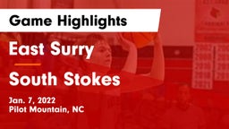East Surry  vs South Stokes  Game Highlights - Jan. 7, 2022