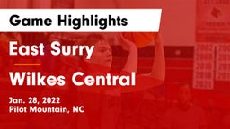 East Surry  vs Wilkes Central  Game Highlights - Jan. 28, 2022