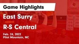 East Surry  vs R-S Central  Game Highlights - Feb. 24, 2022