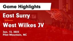 East Surry  vs West Wilkes JV Game Highlights - Jan. 13, 2023