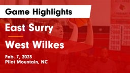 East Surry  vs West Wilkes  Game Highlights - Feb. 7, 2023
