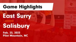 East Surry  vs Salisbury  Game Highlights - Feb. 23, 2023