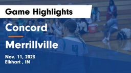 Concord  vs Merrillville  Game Highlights - Nov. 11, 2023