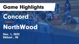Concord  vs NorthWood  Game Highlights - Dec. 1, 2023
