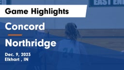 Concord  vs Northridge  Game Highlights - Dec. 9, 2023