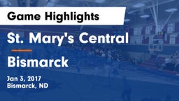 St. Mary's Central  vs Bismarck  Game Highlights - Jan 3, 2017