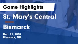 St. Mary's Central  vs Bismarck  Game Highlights - Dec. 21, 2018