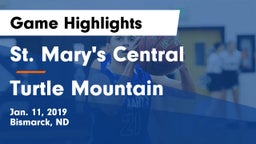 St. Mary's Central  vs Turtle Mountain  Game Highlights - Jan. 11, 2019