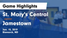 St. Mary's Central  vs Jamestown  Game Highlights - Jan. 15, 2019