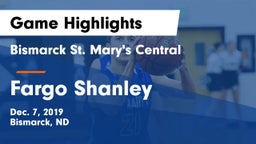 Bismarck St. Mary's Central  vs Fargo Shanley  Game Highlights - Dec. 7, 2019