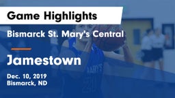 Bismarck St. Mary's Central  vs Jamestown  Game Highlights - Dec. 10, 2019