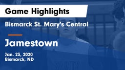 Bismarck St. Mary's Central  vs Jamestown  Game Highlights - Jan. 23, 2020