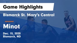 Bismarck St. Mary's Central  vs Minot  Game Highlights - Dec. 15, 2020