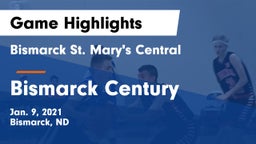 Bismarck St. Mary's Central  vs Bismarck Century  Game Highlights - Jan. 9, 2021