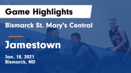 Bismarck St. Mary's Central  vs Jamestown  Game Highlights - Jan. 18, 2021