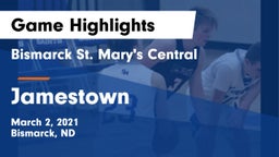 Bismarck St. Mary's Central  vs Jamestown  Game Highlights - March 2, 2021