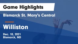 Bismarck St. Mary's Central  vs Williston  Game Highlights - Dec. 10, 2021