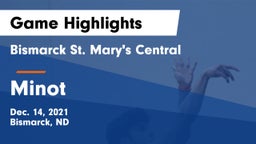 Bismarck St. Mary's Central  vs Minot  Game Highlights - Dec. 14, 2021