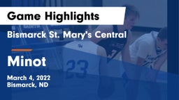 Bismarck St. Mary's Central  vs Minot  Game Highlights - March 4, 2022