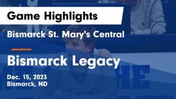 Bismarck St. Mary's Central  vs Bismarck Legacy  Game Highlights - Dec. 15, 2023