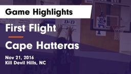 First Flight  vs Cape Hatteras Game Highlights - Nov 21, 2016