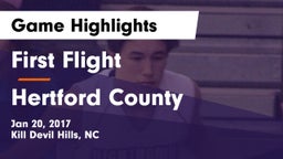First Flight  vs Hertford County  Game Highlights - Jan 20, 2017
