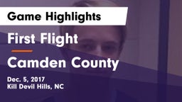 First Flight  vs Camden County  Game Highlights - Dec. 5, 2017