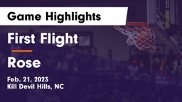 First Flight  vs Rose  Game Highlights - Feb. 21, 2023