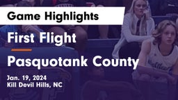 First Flight  vs Pasquotank County  Game Highlights - Jan. 19, 2024