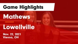 Mathews  vs Lowellville  Game Highlights - Nov. 22, 2021