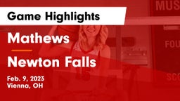Mathews  vs Newton Falls  Game Highlights - Feb. 9, 2023