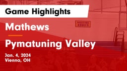 Mathews  vs Pymatuning Valley  Game Highlights - Jan. 4, 2024