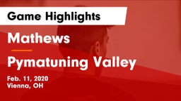 Mathews  vs Pymatuning Valley  Game Highlights - Feb. 11, 2020