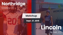 Matchup: Northridge High vs. Lincoln  2018