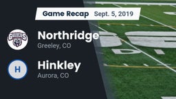 Recap: Northridge  vs. Hinkley  2019
