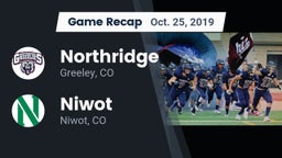 Recap: Northridge  vs. Niwot  2019