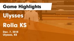 Ulysses  vs Rolla KS Game Highlights - Dec. 7, 2018