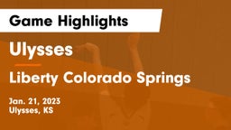 Ulysses  vs Liberty  Colorado Springs Game Highlights - Jan. 21, 2023