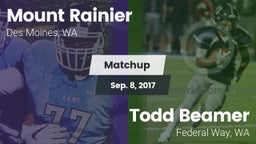 Matchup: Mt. Rainier High vs. Todd Beamer  2017