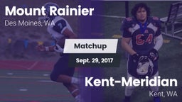 Matchup: Mt. Rainier High vs. Kent-Meridian   2017