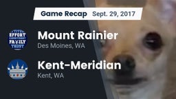 Recap: Mount Rainier  vs. Kent-Meridian   2017